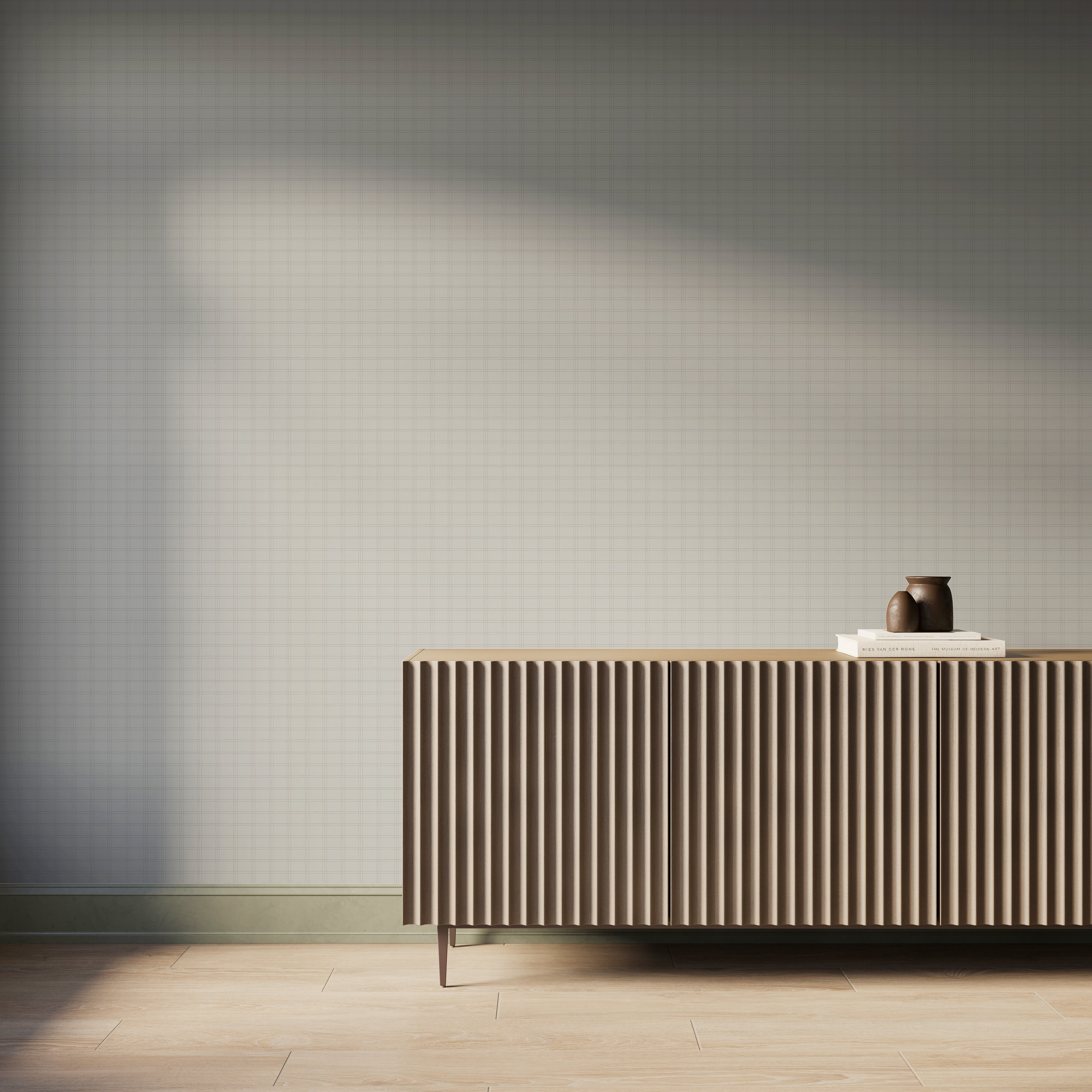 Berkshire Wallpaper in Grey II, 52" x 132"