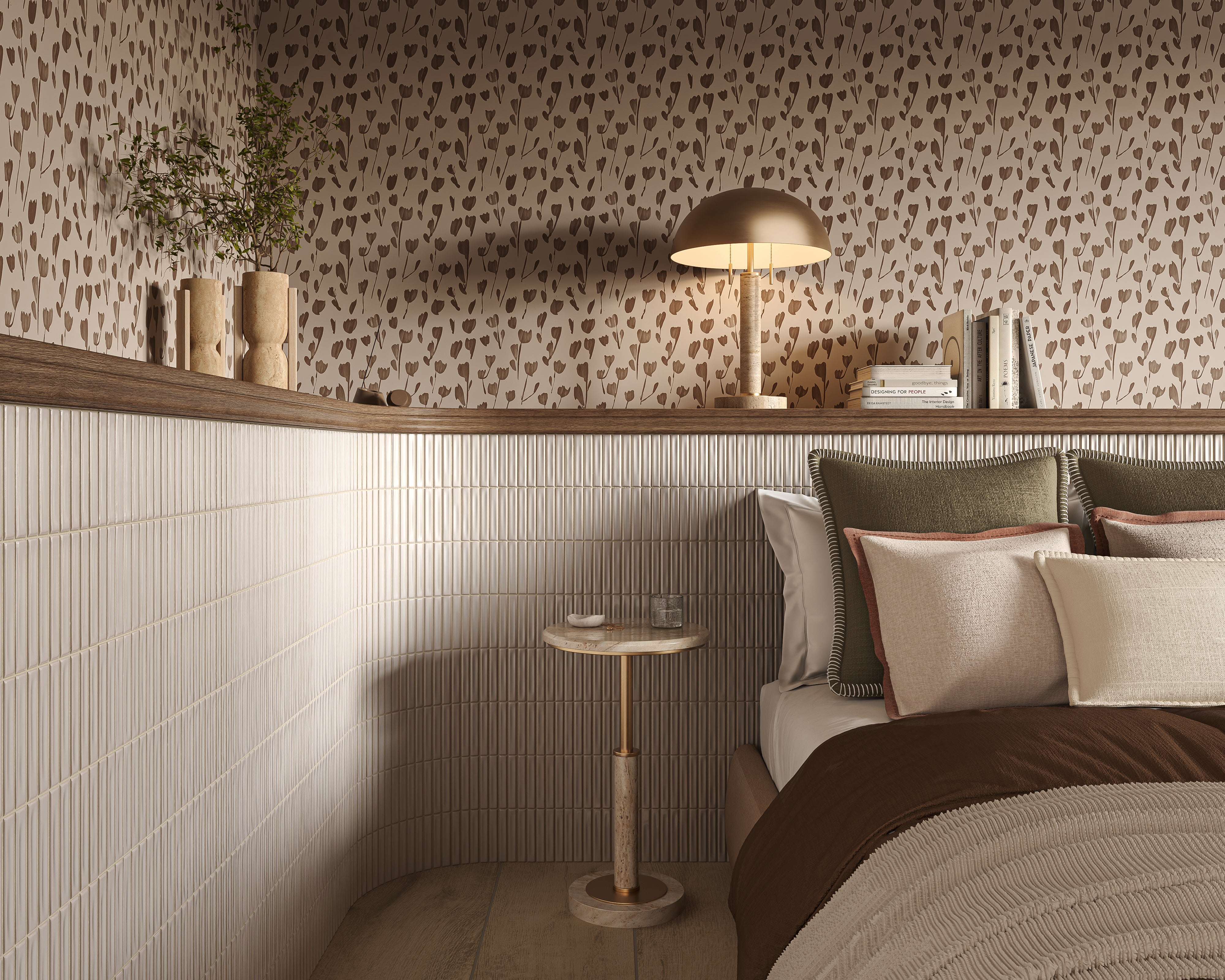 Celia 5x10 Glossy Ceramic Tile in Deep White