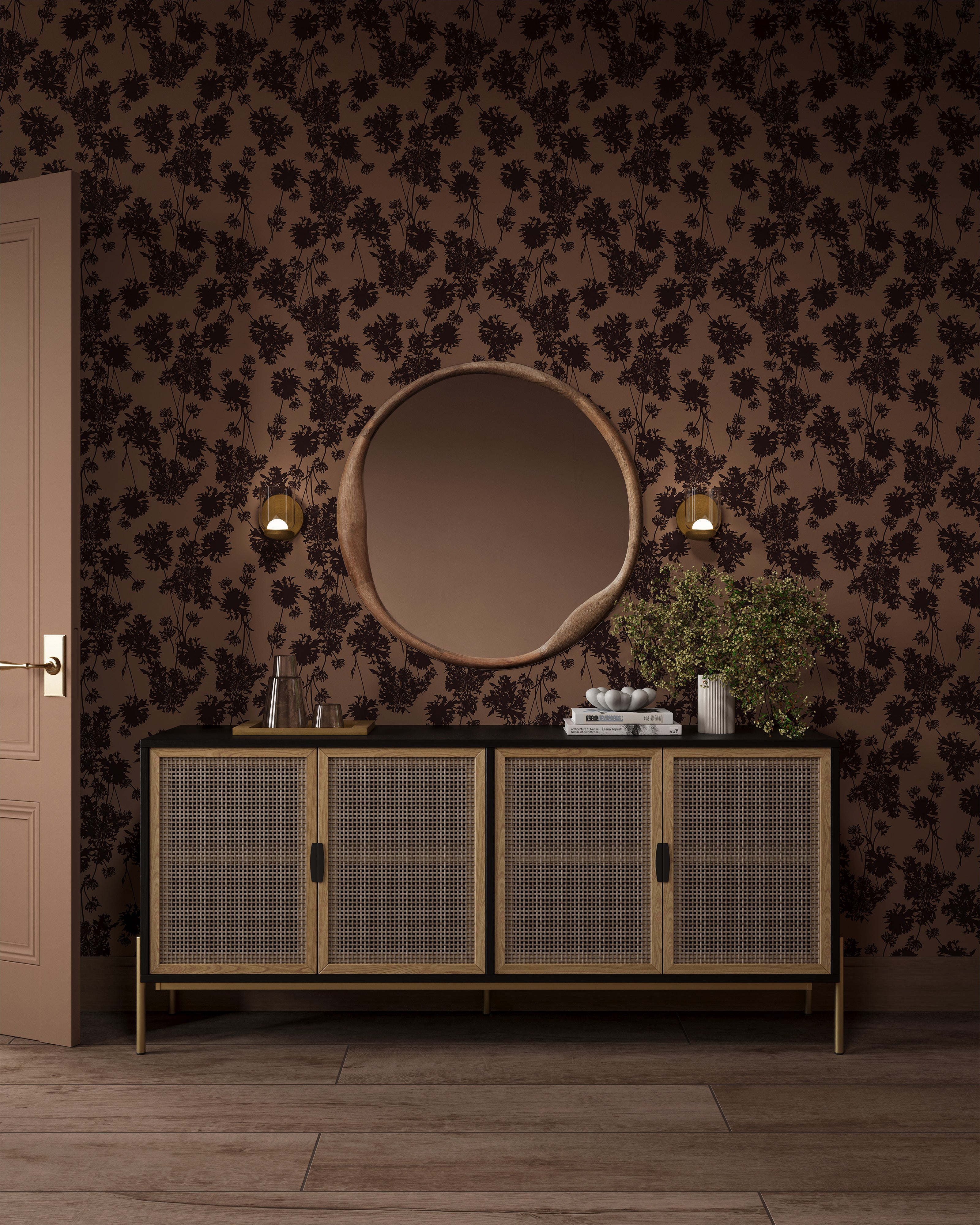 Large Aria Sideboard in Black and Gold