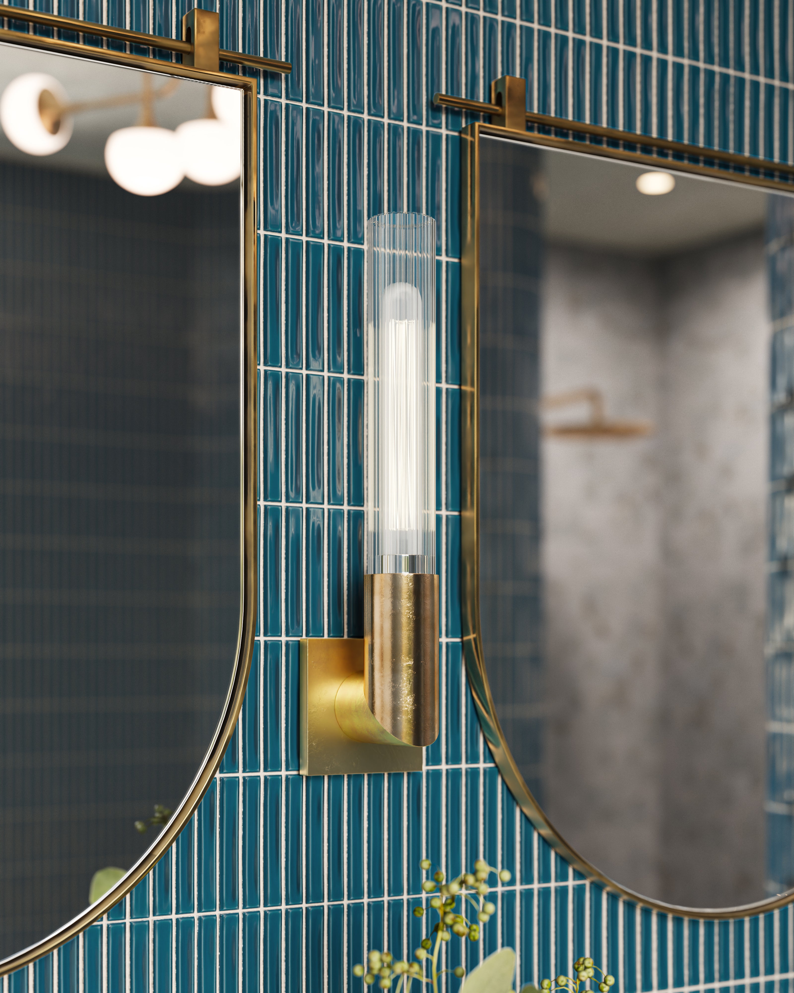 Rupert 17" Wall Sconce in Aged Brass