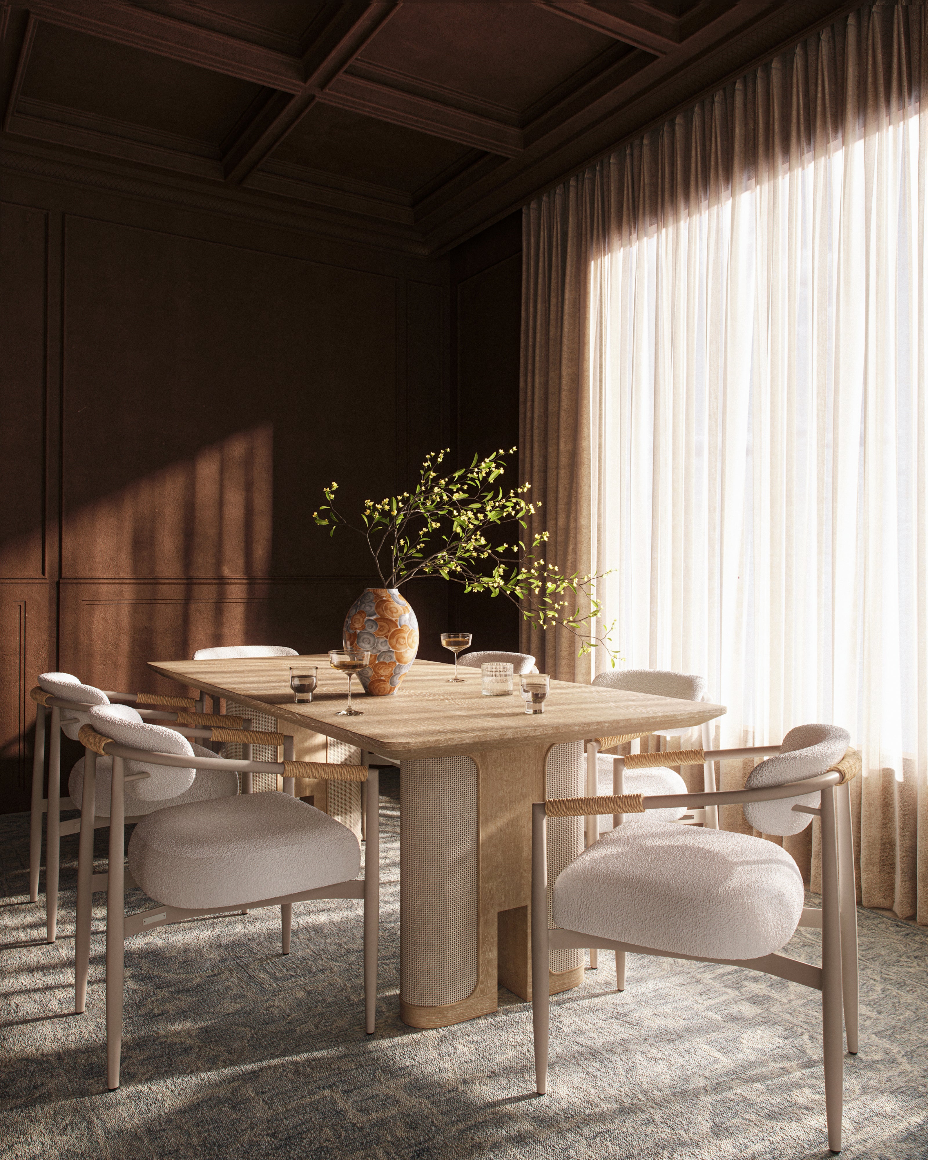 Selvo Outdoor Dining Chair in Cream
