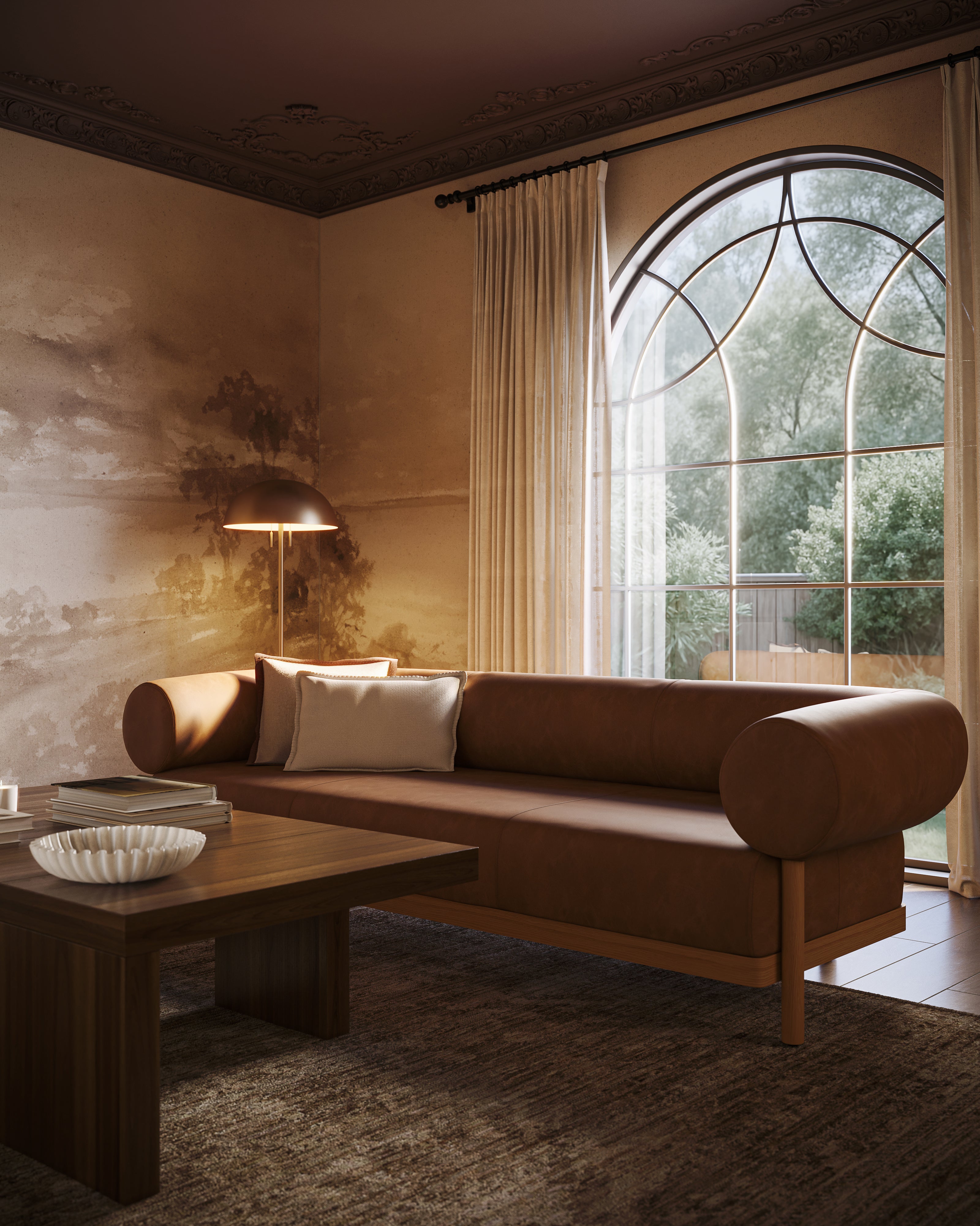 Hillrise Mural Wallpaper, 312" x 132"