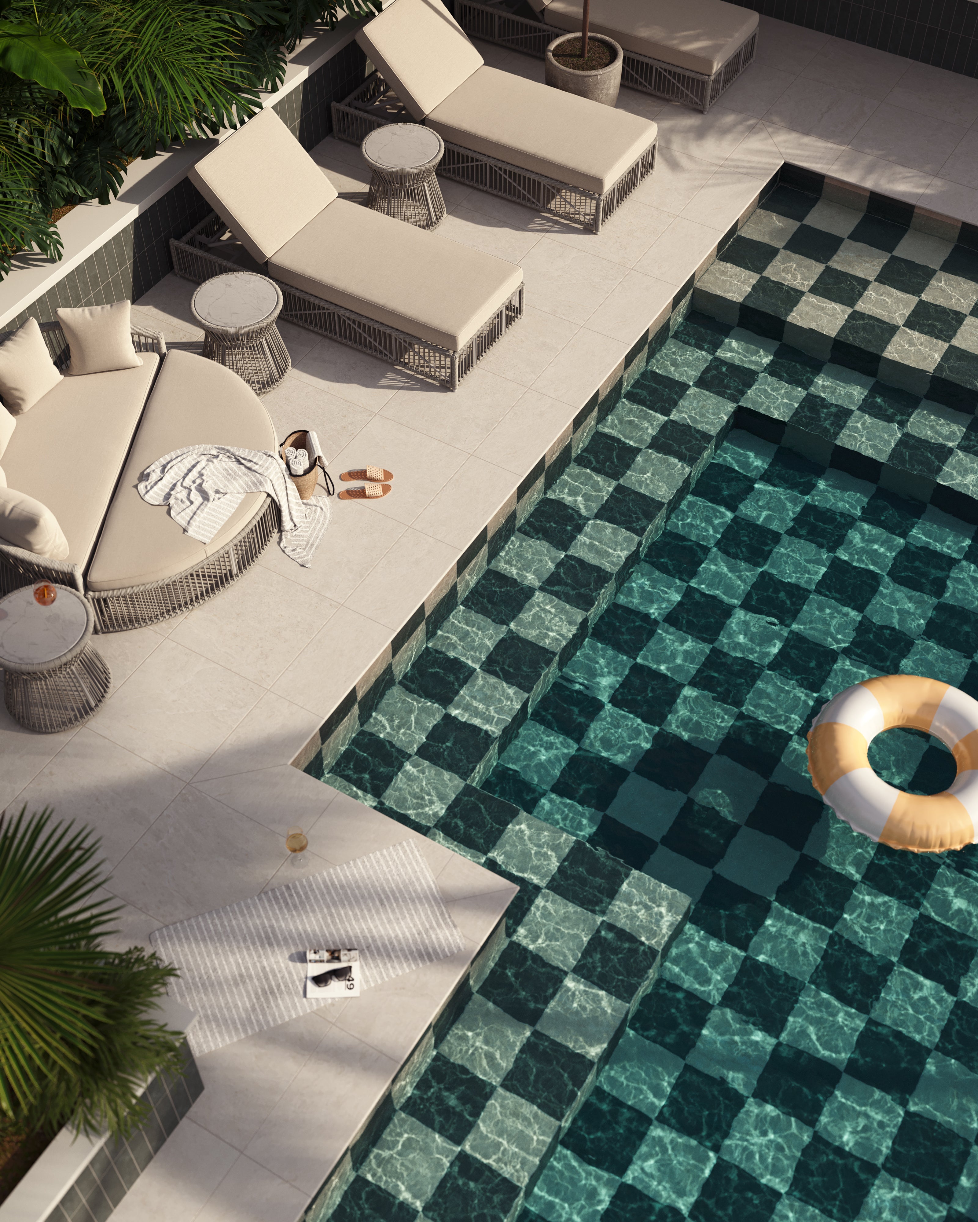 Kai 12 x 12 Matte Porcelain Tile in Alabaster