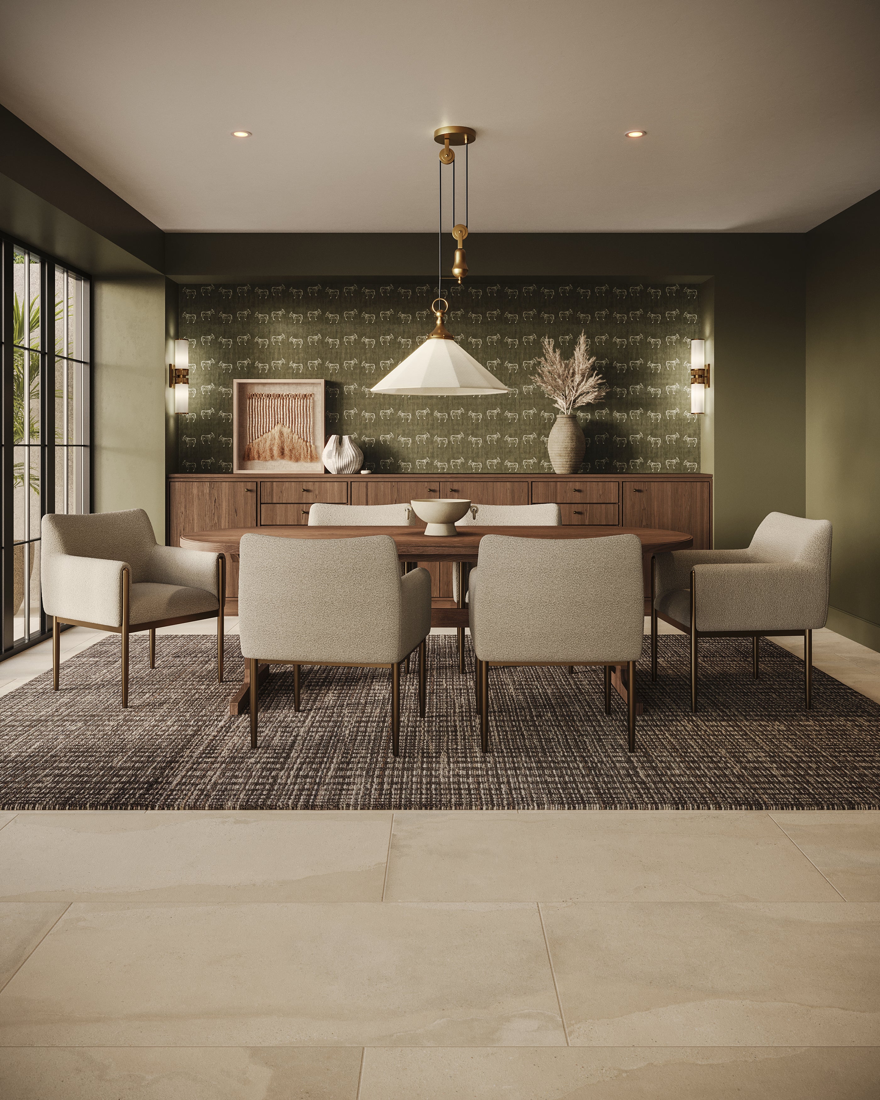 Davies Rug in Graphite / Fog