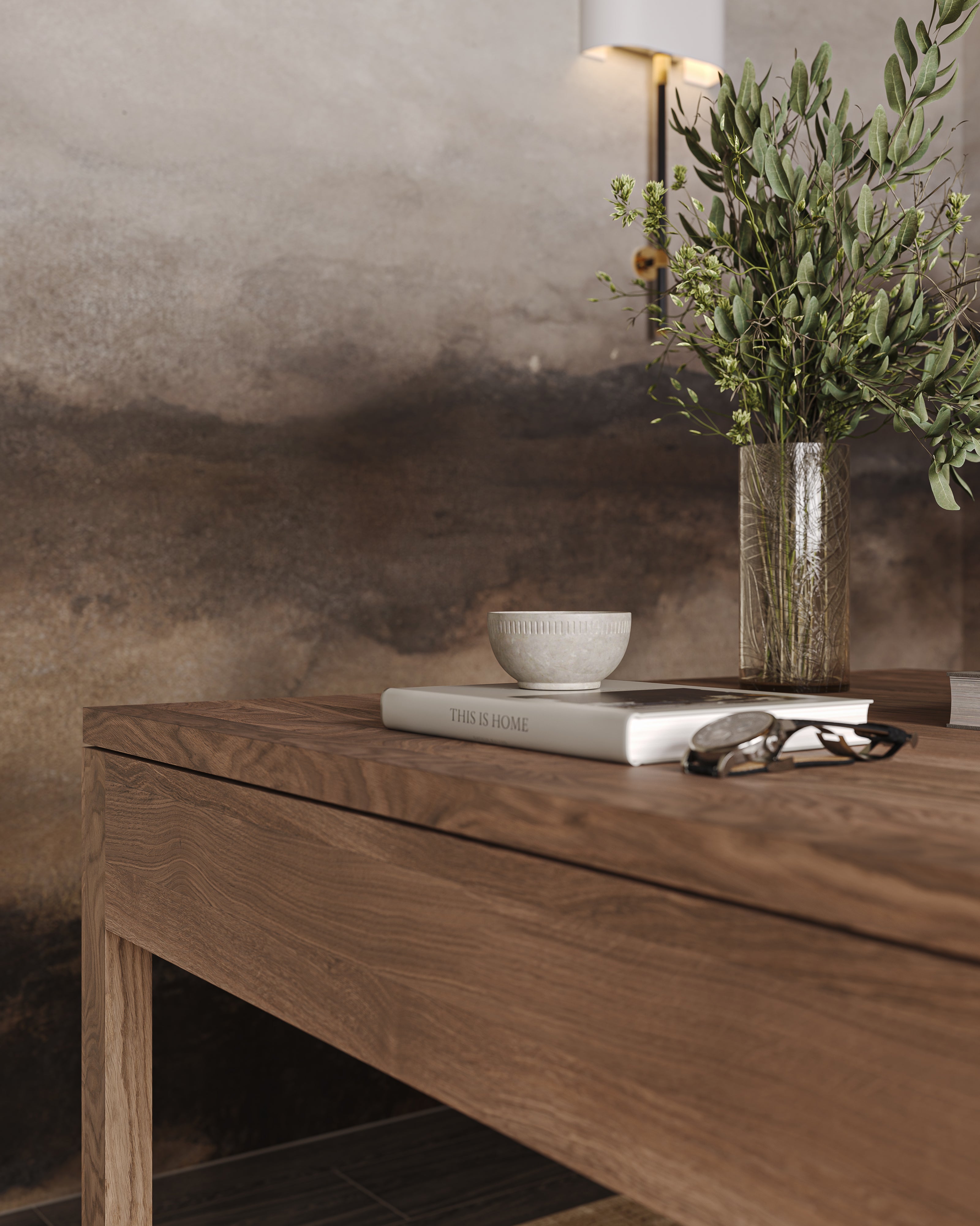 Thibault Walnut Dining Table in Matte, 72" x 36"
