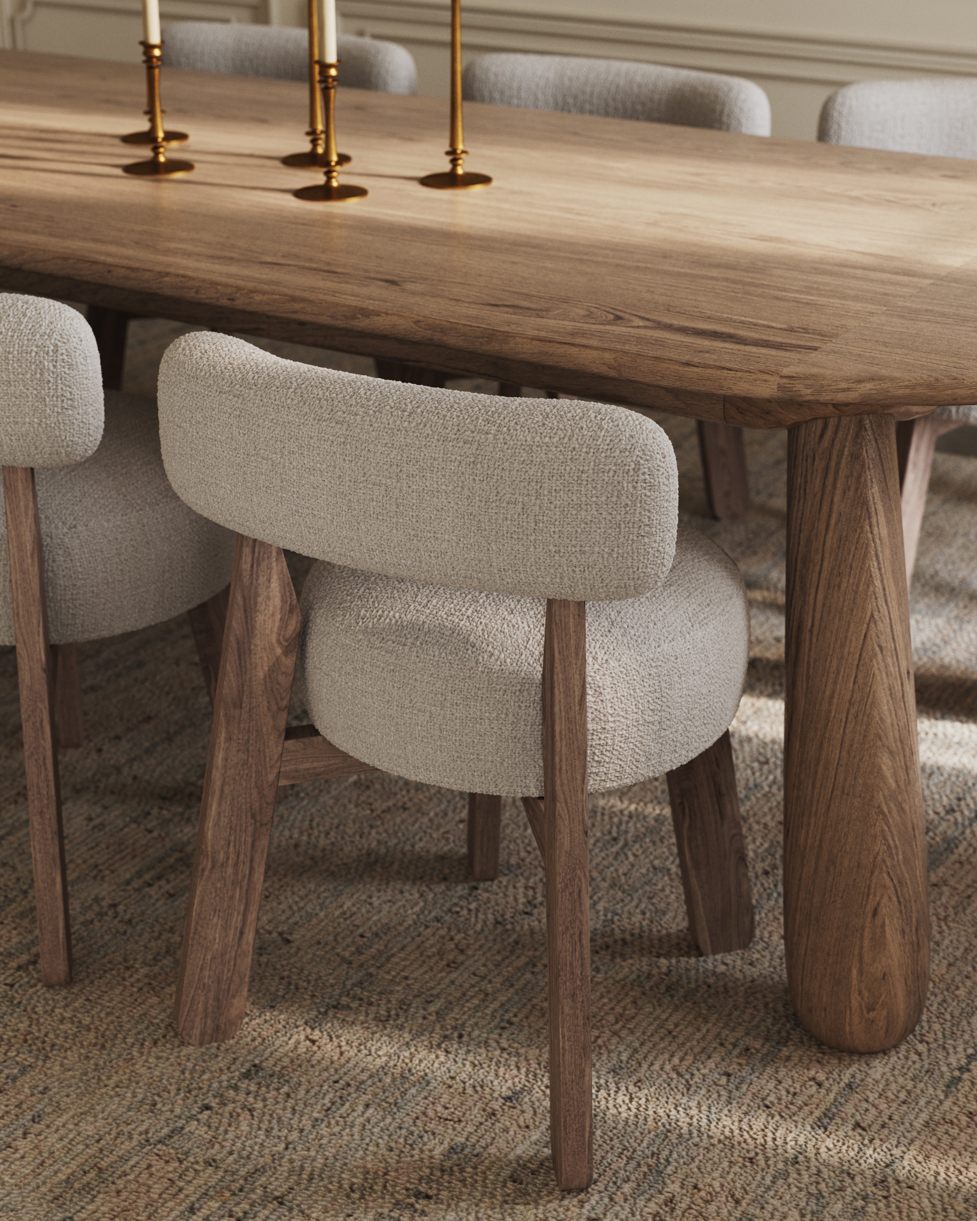 Yanna Dining Chair in Matte/Bone